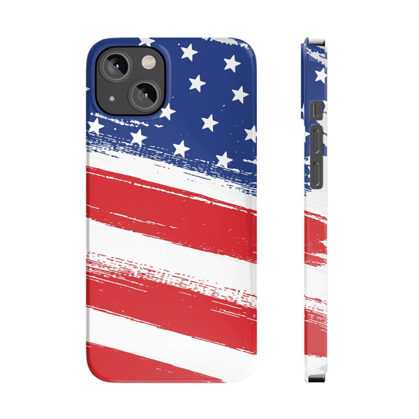 American Flag Slim Phone Cases,