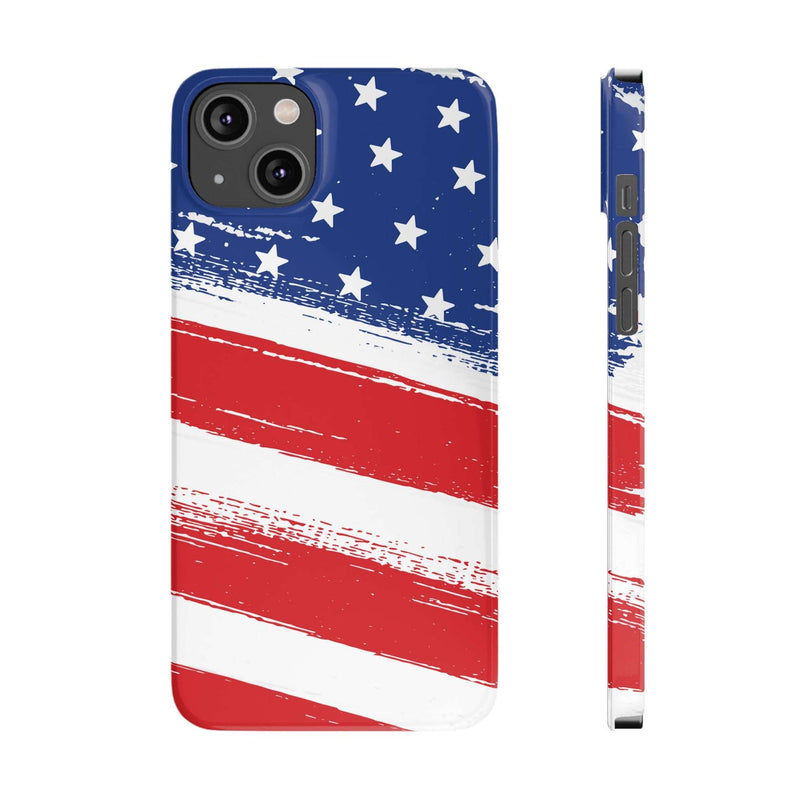 American Flag Slim Phone Cases,