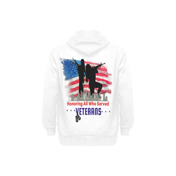 custom veterans fleece hoodie 