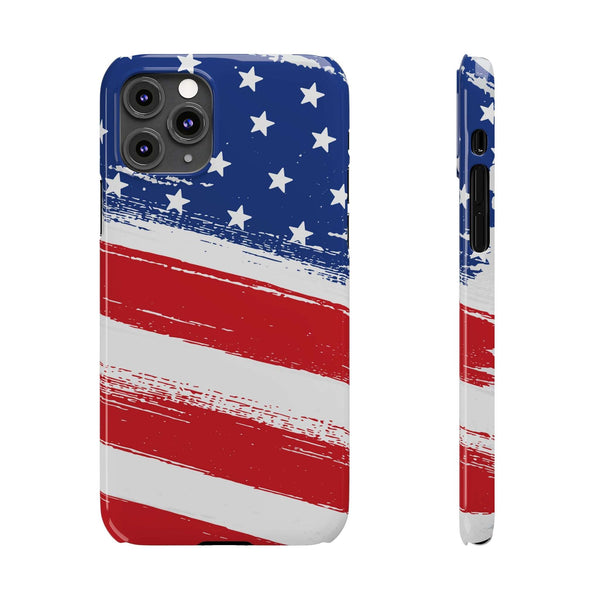 American Flag Slim Phone Cases,