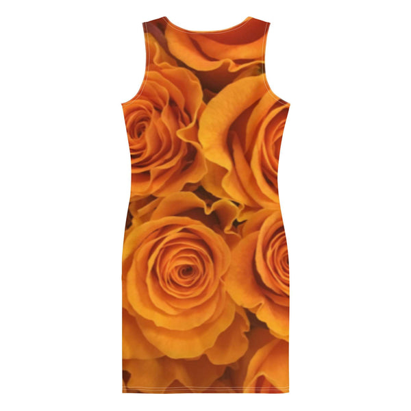 Fitted rose pattern Dress
