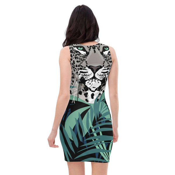 Animal Print Fitted Dress