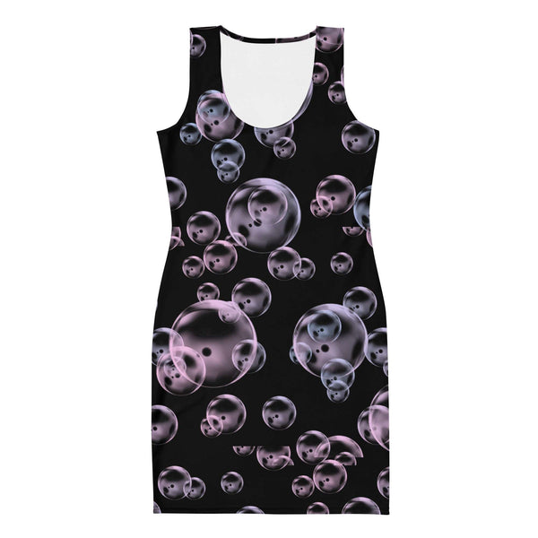 Bubble Pattern Fitted Dress