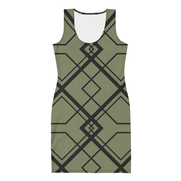 Abstract Pattern Fitted dress Diverse Creations & Company