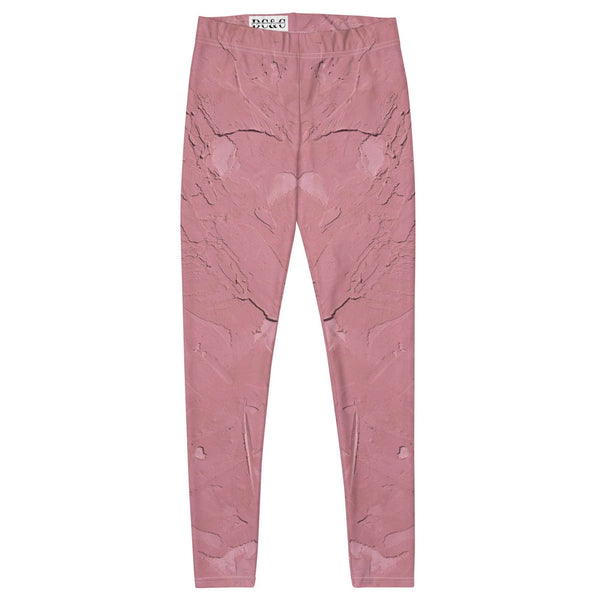 Pink with Concrete Texture Leggings