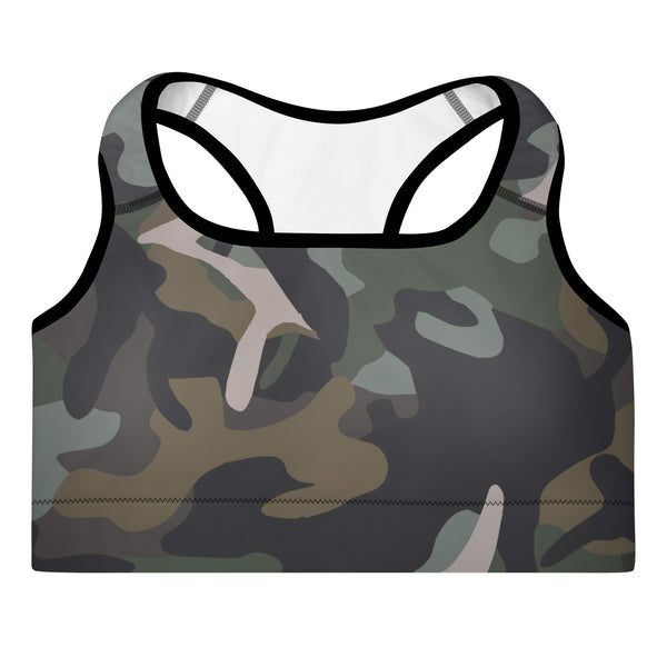 Camouflage Padded Sports Bra Diverse Creations & Company