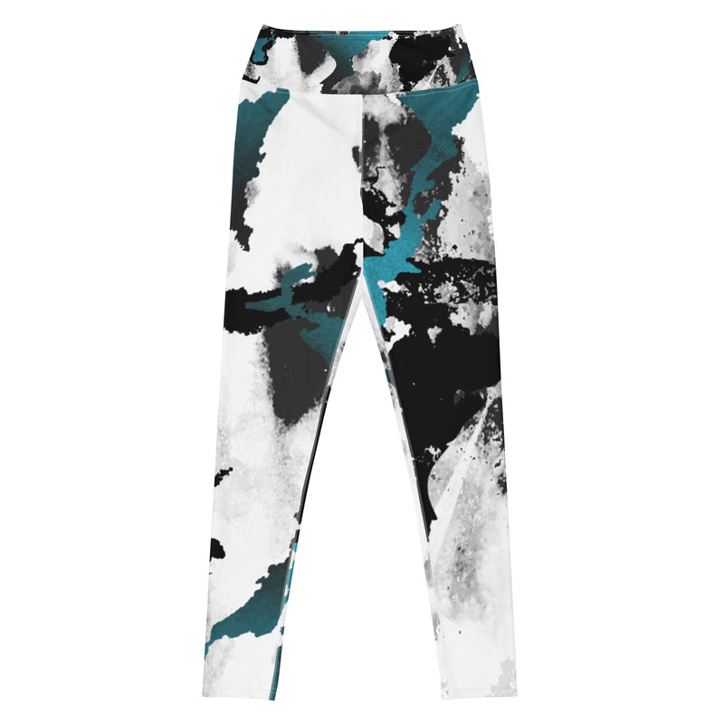 Marble Pattern Yoga Leggings Diverse Creations & Company