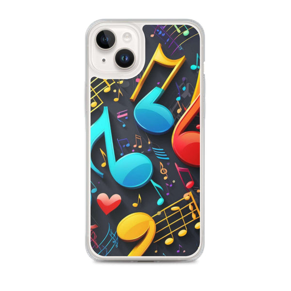 Music Notes Clear Case for iPhone®