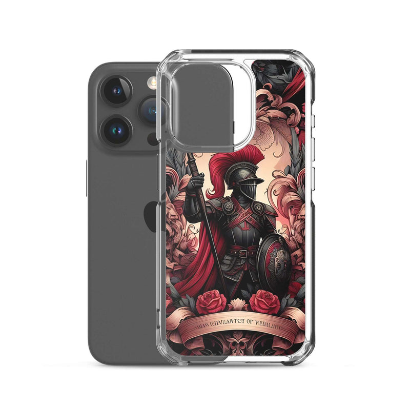 Red and Black Warrior Theme Clear Case for iPhone®