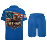 Custom Tank Veteran Graphic Shorts Shirt Set - Diverse Creations & CompanyTwo Piece Men's setXS