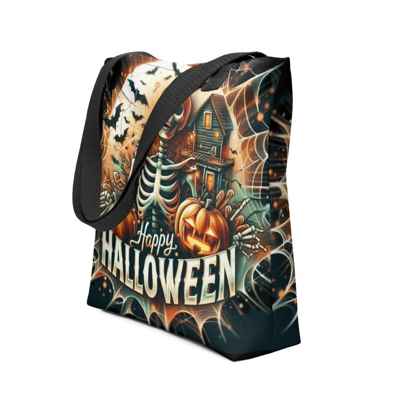 Dead Skeleton Happy Halloween Tote Bag - Diverse Creations & CompanyTote Bag Halloween