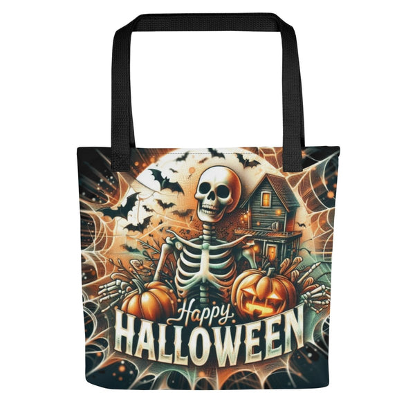 Dead Skeleton Happy Halloween Tote Bag - Diverse Creations & CompanyTote Bag Halloween