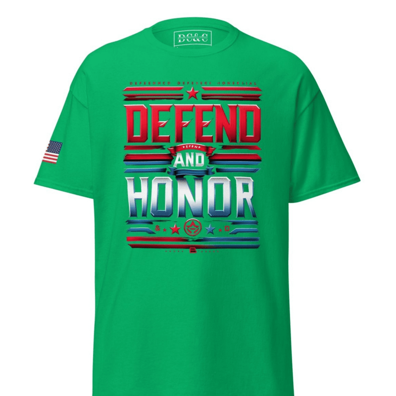 Defend And Honor Unisex T Shirt - Diverse Creations & CompanyT shirtIrish Green