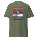 Defend And Honor Unisex T Shirt - Diverse Creations & CompanyT shirtMilitary Green