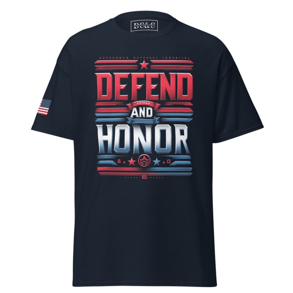 Defend And Honor Unisex T Shirt - Diverse Creations & CompanyT shirtNavy