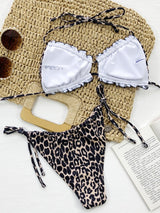 Frill Trill Halter Neck Bikini Set - Diverse Creations & CompanyFrill Trill Halter Neck Bikini SetLeopard