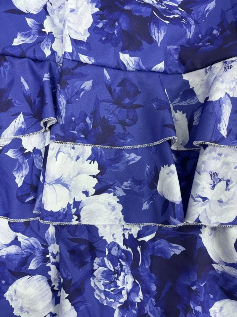 Full Size Floral Came and Layered Skirt Set Plus Size - Diverse Creations & CompanyFull Size Floral Cami and Layered Skirt SetViolet