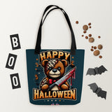 Happy Halloween Bloody Scare Bear Tote Bag - Diverse Creations & Companyhalloween tole