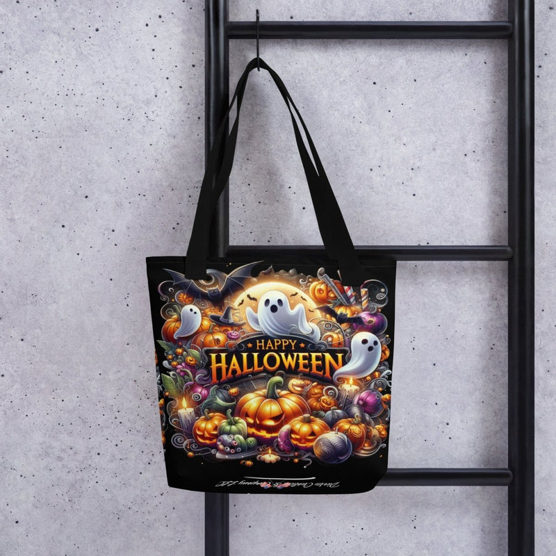 Happy Halloween Ghost Tote bag - Diverse Creations & Companytote Bags