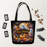 Happy Halloween Ghost Tote bag - Diverse Creations & Companytote Bags