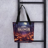 Happy Halloween Pumpkin Patch Forest Tote bag - Diverse Creations & CompanyTote Bag