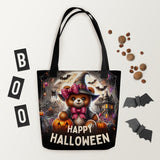 Happy Halloween Witch Bear Tote bag - Diverse Creations & CompanyTote bag