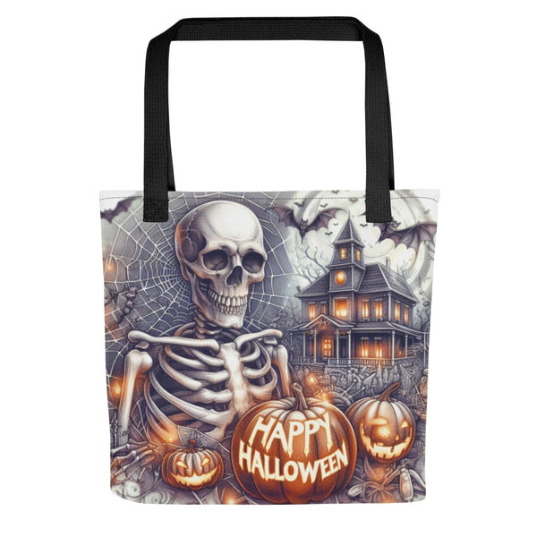 Haunted Skeleton Happy Halloween Tote bag - Diverse Creations & CompanyTote bag