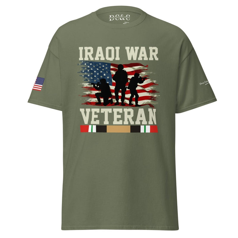 Iraqi War Veteran Gildan Shirt - Diverse Creations & Companyt shirtMilitary Green