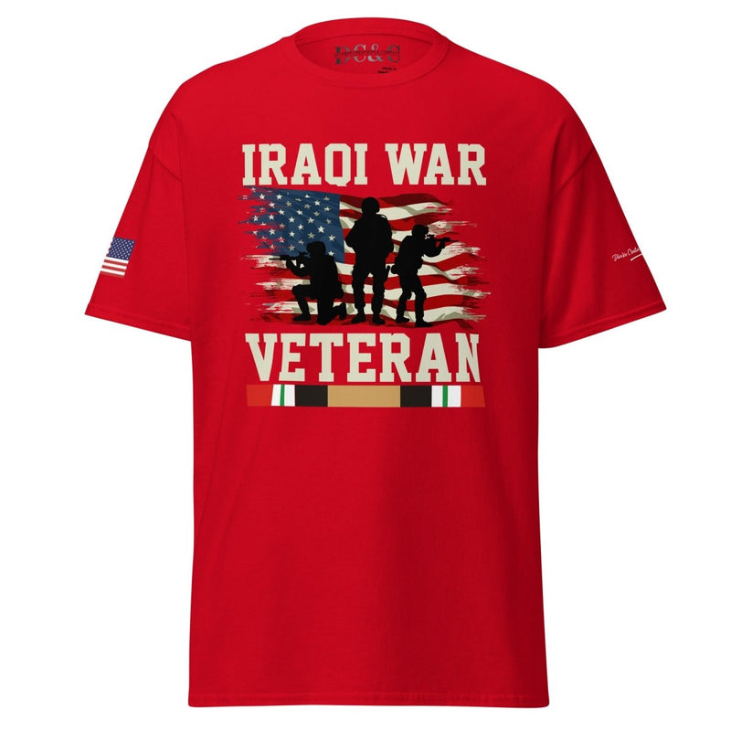 Iraqi War Veteran Gildan Shirt - Diverse Creations & Companyt shirtRed