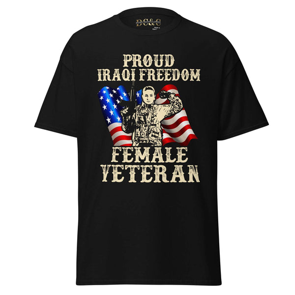 Proud Iraqi Freedom Female Veteran Shirt - Diverse Creations & Company shirt $34.99 Female veteran Iraqi freedom shirt