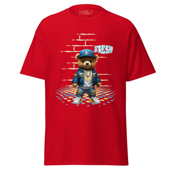 custom fresh hip hop  bear  shirt  red 