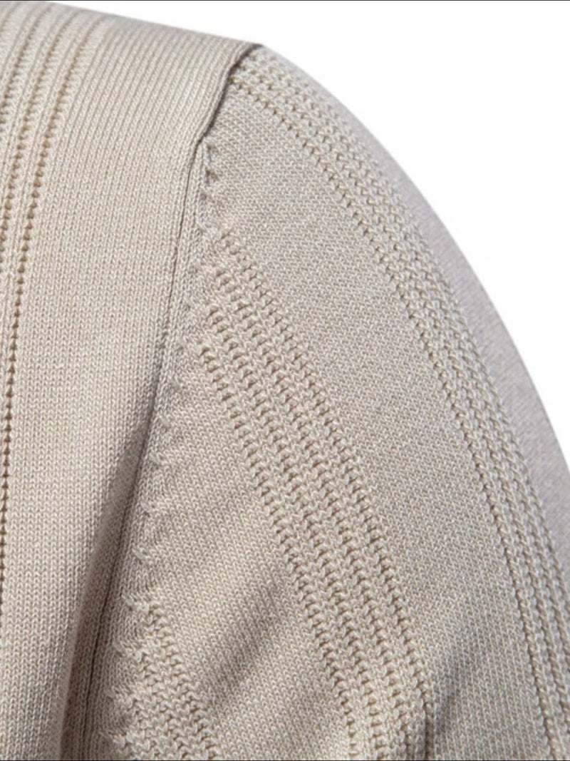 Men's Collared Neck Short Sleeve Knit Polo - Diverse Creations & CompanyPolo shirtBeige