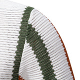 Men's Collared Neck Striped Knit Polo - Diverse Creations & CompanyPolo shirtWhite