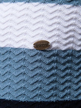 Men's Collared Neck Striped Texture Knit Polo - Diverse Creations & CompanyPolo shirtDark Navy