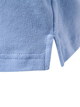 Men's Embroidered Striped Short Sleeve Polo - Diverse Creations & CompanyPolo shirtLight Blue
