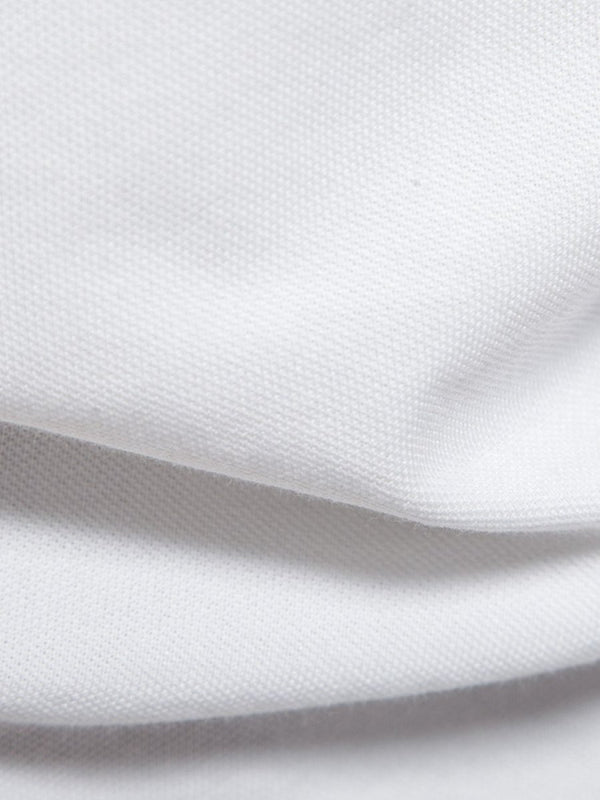 Men's Giraffe Embroidered Short Sleeve Polo - Diverse Creations & CompanyPolo shirtWhite