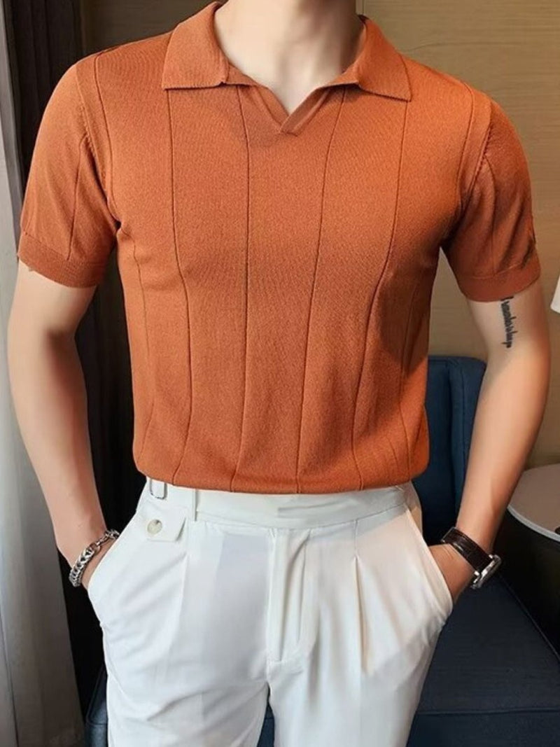 Men's Plus Size Collared Neck Short Sleeve Polo - Diverse Creations & CompanyPolo shirtSage