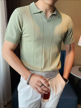 Men's Plus Size Collared Neck Short Sleeve Polo - Diverse Creations & CompanyPolo shirtSage