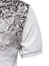 Men's Printed Collared Neck Short Sleeve Polo - Diverse Creations & CompanyPolo shirtIvory