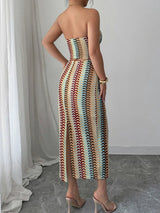 Printed Tube Top and Skirt Set - Diverse Creations & Company2 Piece Outfit SetGold