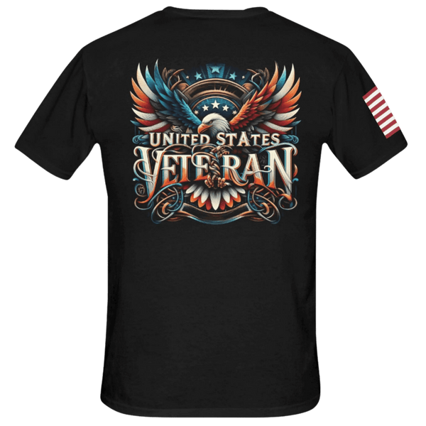 Proudly Patriotic: The Tribute of a United States Veteran Shirt - Diverse Creations & CompanyT shirt VeteranBlack