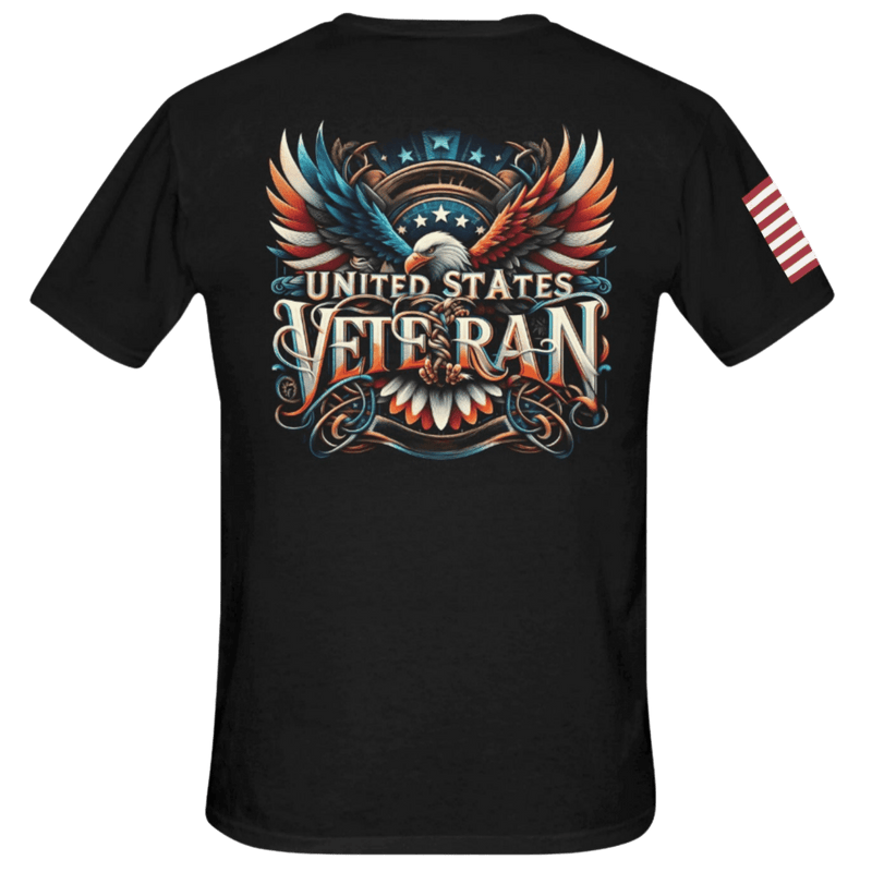 Proudly Patriotic: The Tribute of a United States Veteran Shirt - Diverse Creations & CompanyT shirt VeteranBlack