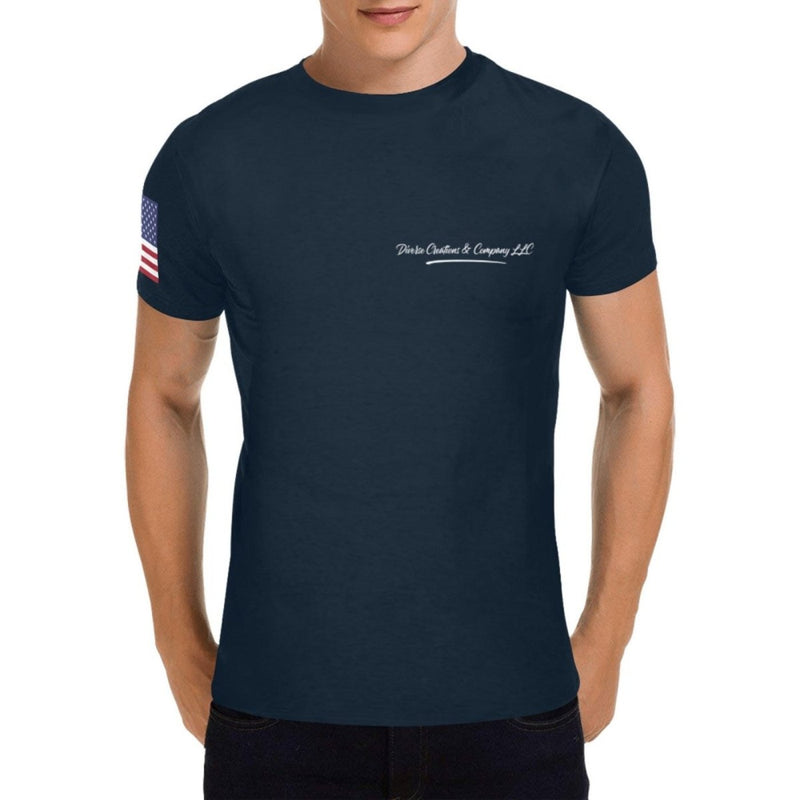 Proudly Patriotic: The Tribute of a United States Veteran Shirt - Diverse Creations & CompanyT shirt VeteranNavy Blue