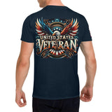 Proudly Patriotic: The Tribute of a United States Veteran Shirt - Diverse Creations & CompanyT shirt VeteranNavy Blue