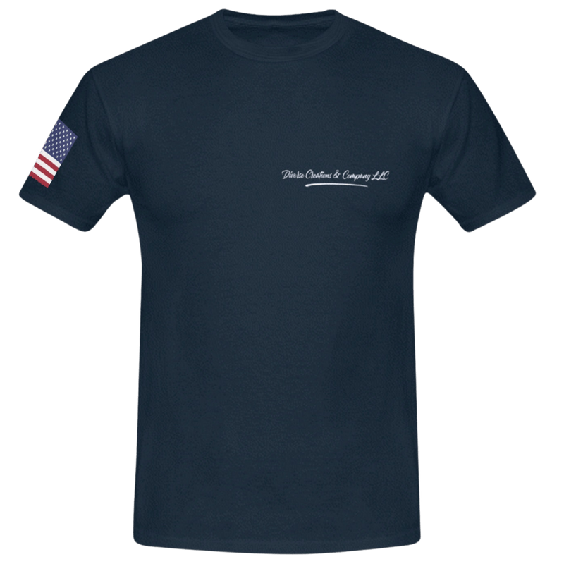 Proudly Patriotic: The Tribute of a United States Veteran Shirt - Diverse Creations & CompanyT shirt VeteranNavy Blue