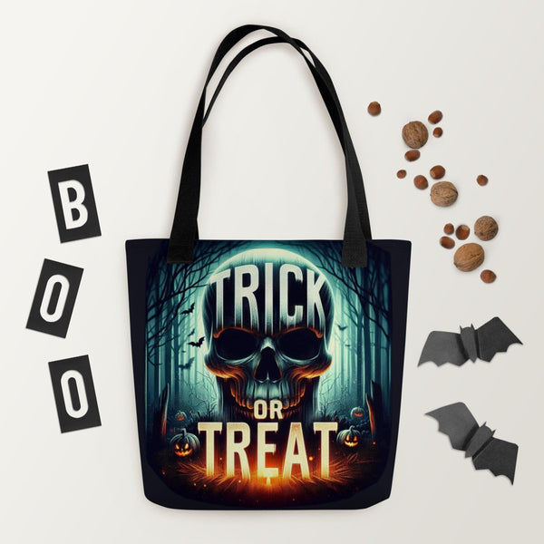 Skull Face Halloween Tote bag - Diverse Creations & CompanySkull face halloween tote bag