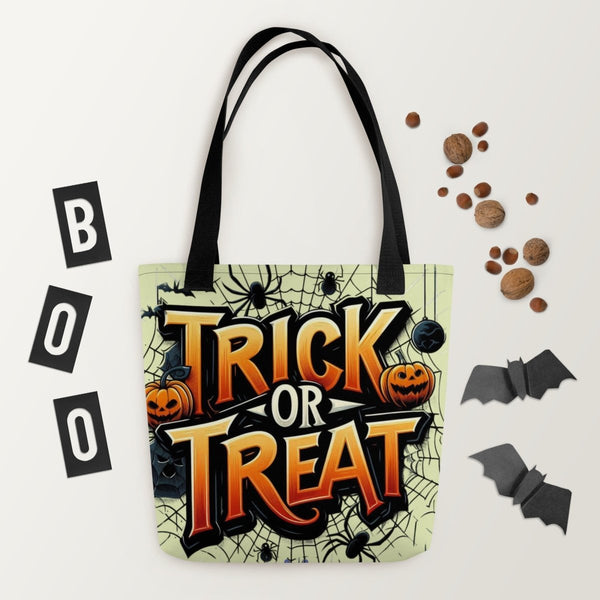 Spider Web Trick Or Treat Bag - Diverse Creations & CompanyHalloween Tote Bag