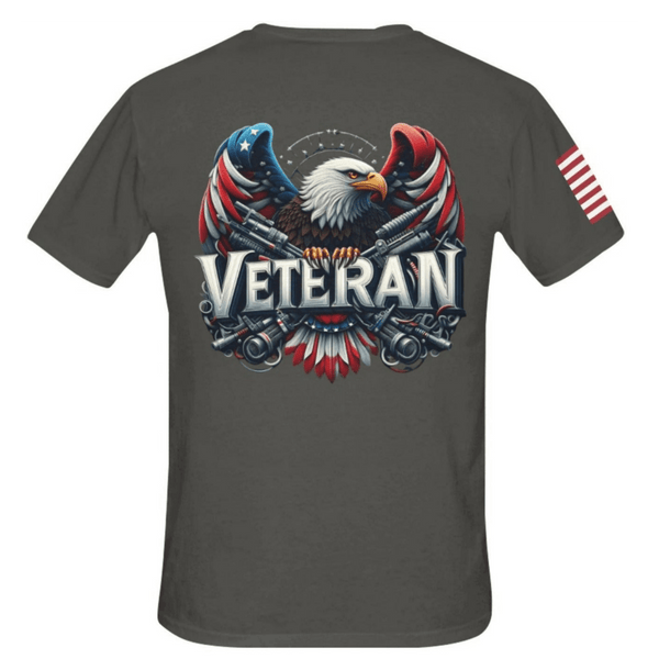 Stand Out In Style With Our Custom Men's Veterans T - Shirt - Diverse Creations & CompanyMen's T ShirtDarkSlateGray
