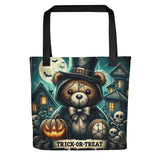 Stitched Scare Bear Trick Or Treat Tote Bag - Diverse Creations & CompanyScare bear tote bag