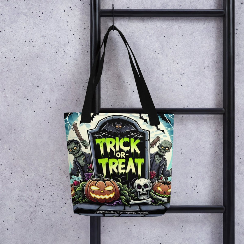 Tombstone And Zombies Trick Or Treat Tote bag - Diverse Creations & CompanyTote Bag